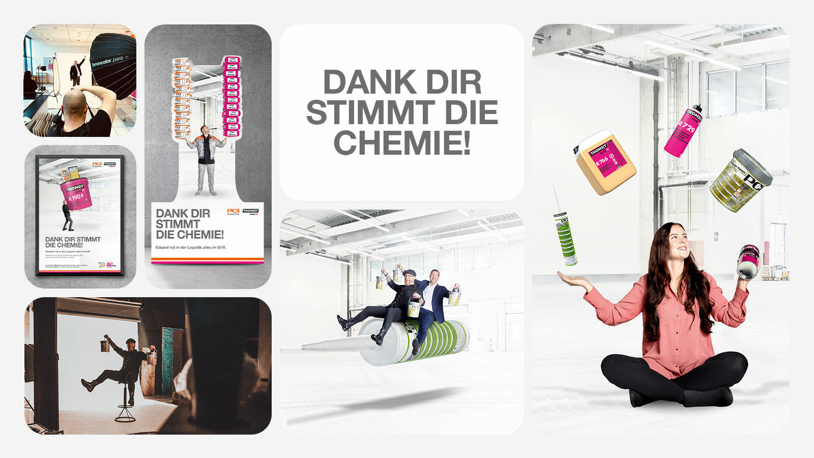 „Dank Dir stimmt die Chemie!“ – unsere erste Employer Branding-Kampagne für die Gruppe.
