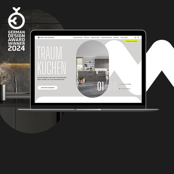 Award Winning Webseite für den Küchenprofi.